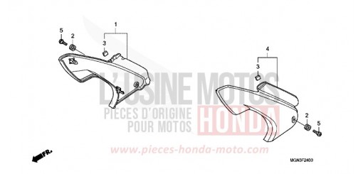 COUVERCLE LATERAL CBF600NA de 2010